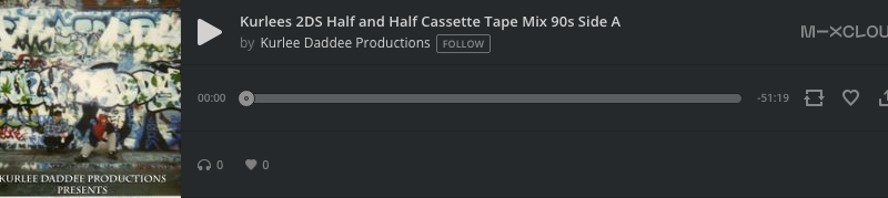 Kurlees 2DS Half and Half Cassette Tape Mix 90s Side A