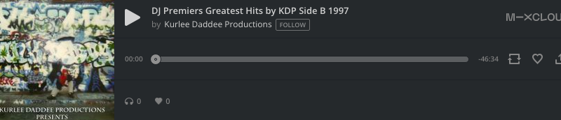 DJ Premier’s Greatest Hits by KDP Side B 1997 by Kurlee Daddee Productions