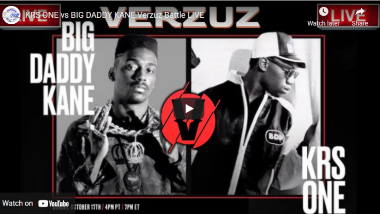 KRS ONE vs BIG DADDY KANE Verzuz Battle LIVE