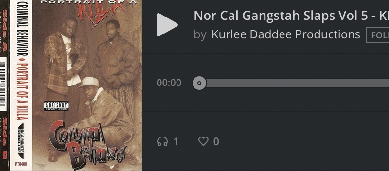 Nor Cal Gangstah Slaps Vol 5 by Kurlee Daddee Productions – 2022