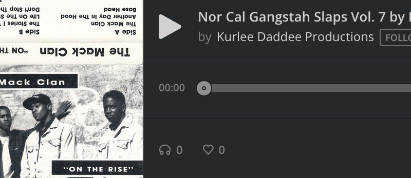 Nor Cal Gangstah Slaps Vol. 7 by Kurlee Daddee Productions