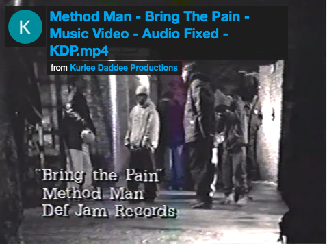 Method Man – Bring The Pain – Music Video – Audio Fixed – KDP