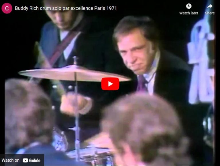 Buddy Rich drum solo par excellence Paris 1971