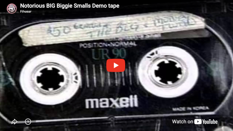 Notorious BIG Biggie Smalls Demo tape